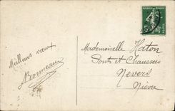 Flores de la fantasía de la POSTAL de la VENDIMIA