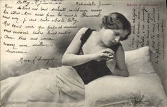 CPA Fantaisie Femme Reves et reveries