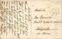 VINTAGE POSTCARD Fantaisie Child Horseshoe