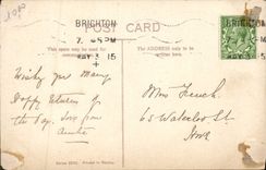 Flores de la fantasía de la POSTAL de la VENDIMIA