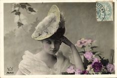 VINTAGE POSTCARD Fantasy Woman