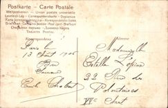 VINTAGE POSTCARD Fantasy Flowers Sheep