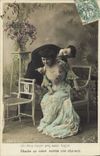 VINTAGE POSTCARD Fantasy Woman