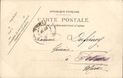 CPA Fantaisie Femme Griserie 