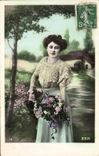 VINTAGE POSTCARD Fantasy Woman