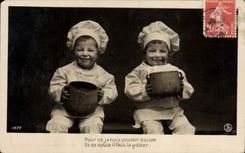 CPA Fantaisie Enfants Patissier