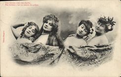 VINTAGE POSTCARD Fantasy Women