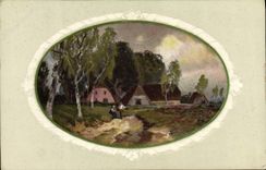 VINTAGE POSTCARD Fantasy Landscape