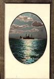 VINTAGE POSTCARD Fantasy Boat