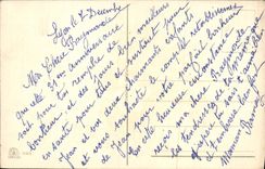 Flores de la fantasía de la POSTAL de la VENDIMIA