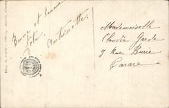 Flores de la fantasía de la POSTAL de la VENDIMIA