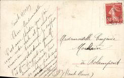 CPA Fantaisie Femme Violette 