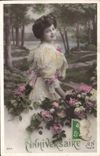 VINTAGE POSTCARD Fantasy Woman