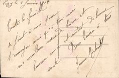 Flores de la fantasía de la POSTAL de la VENDIMIA