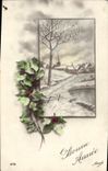 VINTAGE POSTCARD Fantasy Happy New Year
