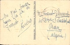 Flores de la fantasía de la POSTAL de la VENDIMIA