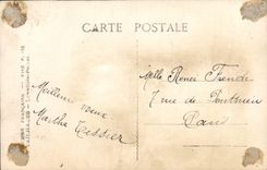 VINTAGE POSTCARD Fantaisie Flowers Horseshoe