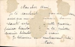 Flores de la fantasía de la POSTAL de la VENDIMIA