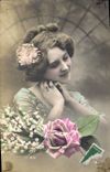 VINTAGE POSTCARD Fantasy Woman