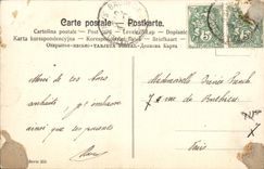 Flores de la fantasía de la POSTAL de la VENDIMIA