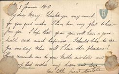 Flores de la fantasía de la POSTAL de la VENDIMIA