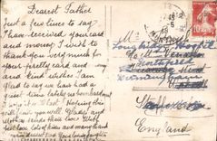 Flores de la fantasía de la POSTAL de la VENDIMIA