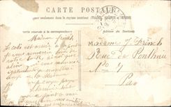 CPA Fantaisie Femme Je pense a vous 