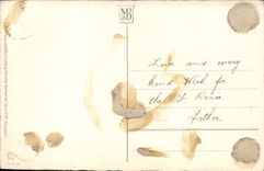 Flores de la fantasía de la POSTAL de la VENDIMIA