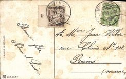 CPA Fantaisie Fleurs Cycle Velo 