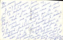 CPA Fantaisie Fleurs Fer a cheval Rose