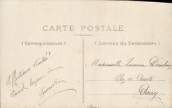 Mujer de la fantasía de la POSTAL de la VENDIMIA