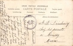 Mujer de la fantasía de la POSTAL de la VENDIMIA