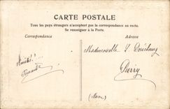 Mujer de la fantasía de la POSTAL de la VENDIMIA