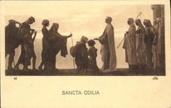 VINTAGE POSTCARD Sancta Odilia