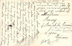 Flores de la fantasía de la POSTAL de la VENDIMIA