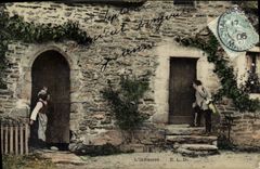 CPA Folklore L'indiscret