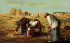 VINTAGE POSTCARD Glaneuses Fantasy