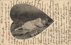 CPA Fantaisie Enfant Pique Coeur