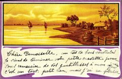 VINTAGE POSTCARD Fantasy Landscape