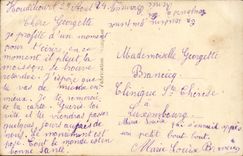 Flores de la fantasía de la POSTAL de la VENDIMIA