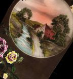 Flores de la fantasía de la POSTAL de la VENDIMIA