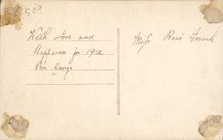 Mujer de la fantasía de la POSTAL de la VENDIMIA