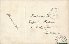 Mujer de la fantasía de la POSTAL de la VENDIMIA