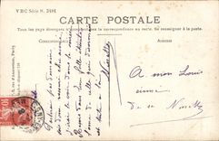 Mujer de la fantasía de la POSTAL de la VENDIMIA