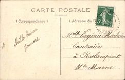 Mujer de la fantasía de la POSTAL de la VENDIMIA
