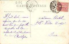 Castillo de la POSTAL de la VENDIMIA del paladar de Versalles de la entrada principal grande de Trianon que sirve como comedor debajo de Louis XIV