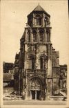 CPA Poitiers L'Eglise Saint Radegonde Le clocher et son entree Ouest 