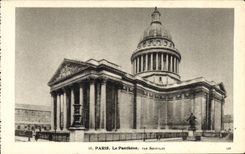 VINTAGE POSTCARD Paris the Pantheon By Soufflot