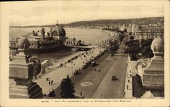 CPA Nice Vue Panoramique Sur La Promenade Des Anglais