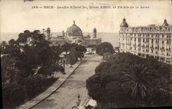 CPA Nice Jardin Albert 1er Hotel Rhul Et Palais De La Jetee